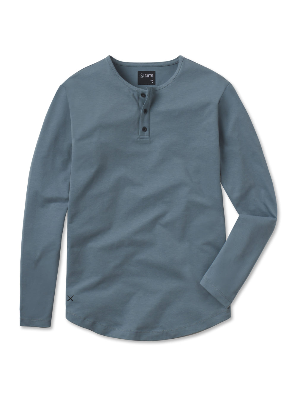 AO Long Sleeve Henley Curve-Hem | Breeze Signature-fit PYCA Pro