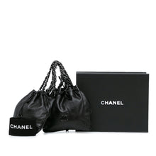 Chanel | Pre-Owned CC Calfskin Dual Twin Chain Handbag | Black