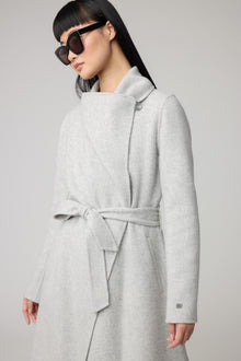 Britta Straight-Fit Wool Coat | Stone