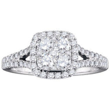 1.00 CT Round Natural Diamond | Fashion Ring | 14K White Gold | I Color | I1 Clarity