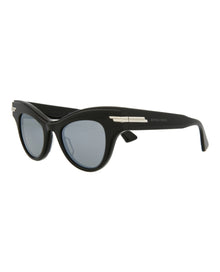 Bottega Veneta Cat Eye Acetate Sunglasses | Black