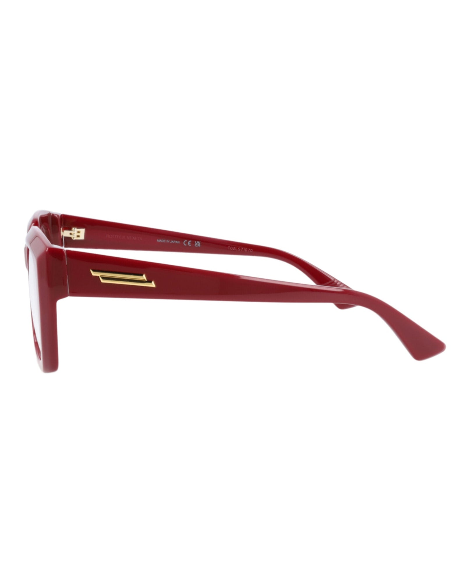 Bottega Veneta Square Acetate Optical Frames | Burgundy