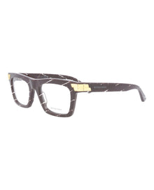 Bottega Veneta Square Acetate Optical Frames | Burgundy