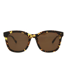 Bottega Veneta Round Acetate Sunglasses | Havana