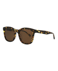 Bottega Veneta Round Acetate Sunglasses | Havana