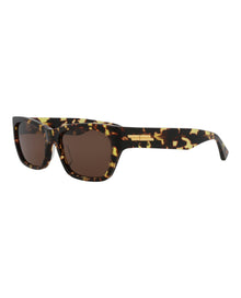 Bottega Veneta Square Acetate Sunglasses | Havana