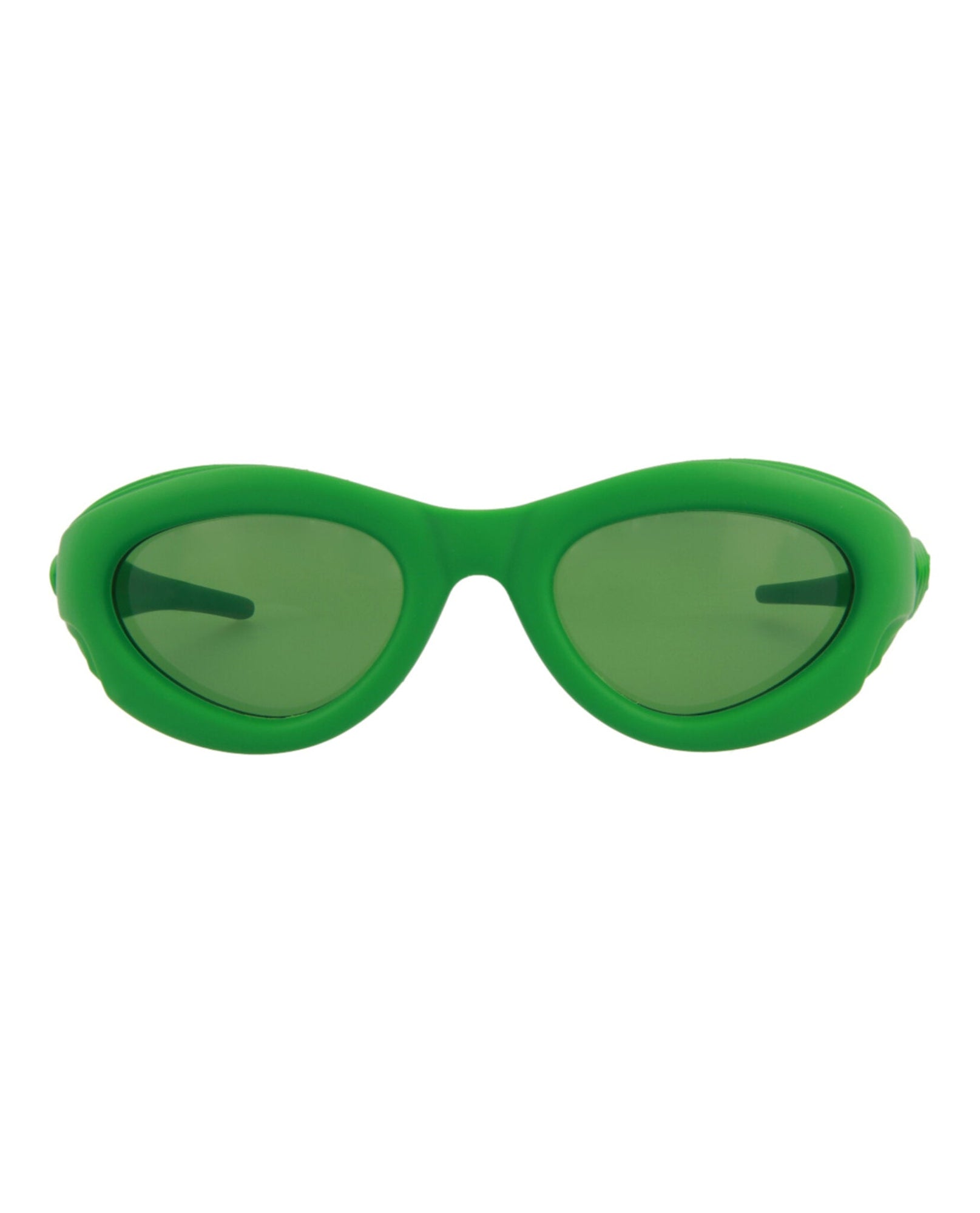 Bottega Veneta Round Injection Sunglasses | Green