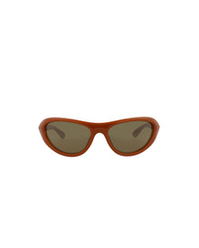 Bottega Veneta Shield Injection Sunglasses | Brown