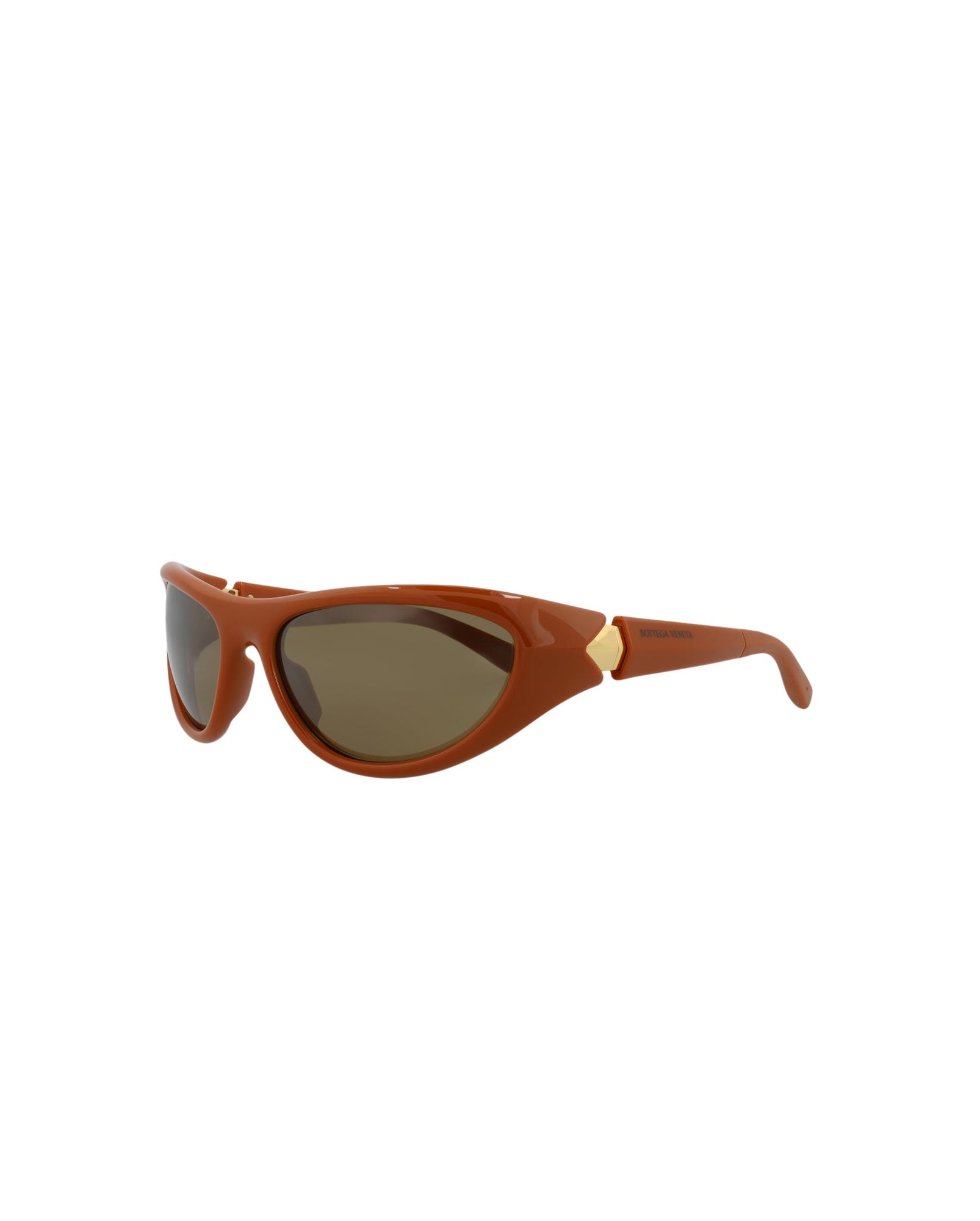 Bottega Veneta Shield Injection Sunglasses | Brown