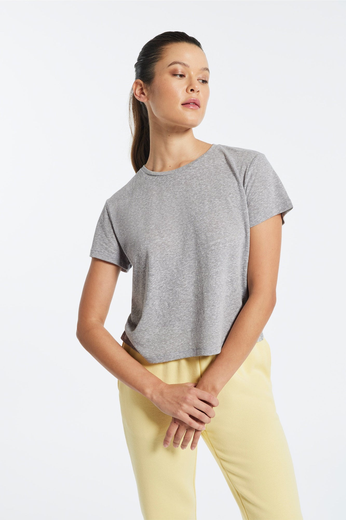 Wesley | Bowery Boxy Tri-Blend Tee | Heather Grey