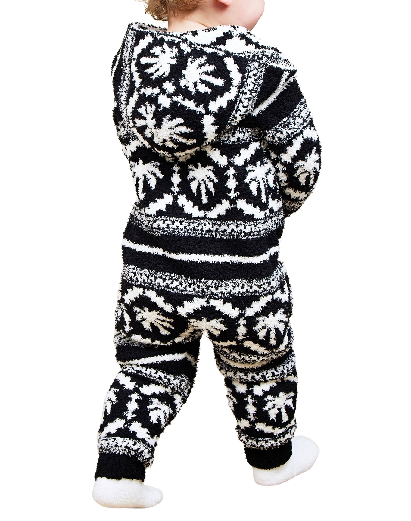Baby | Cozychic Malibu Fair Isle Snow Suit | Black-Cream