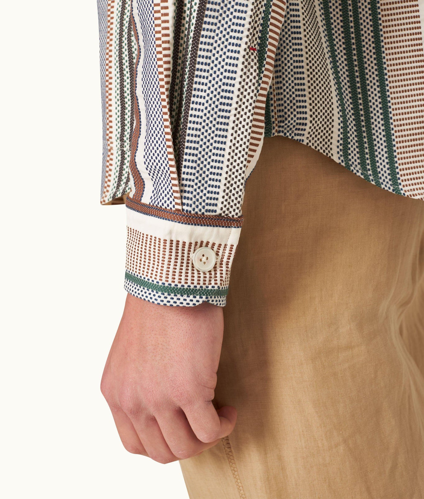 Barkley Jacquard Stripe Cotton Resort Overshirt Woven | Multi