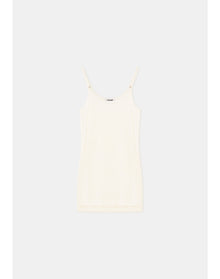 Barry | Lace Knit Mini Dress | White