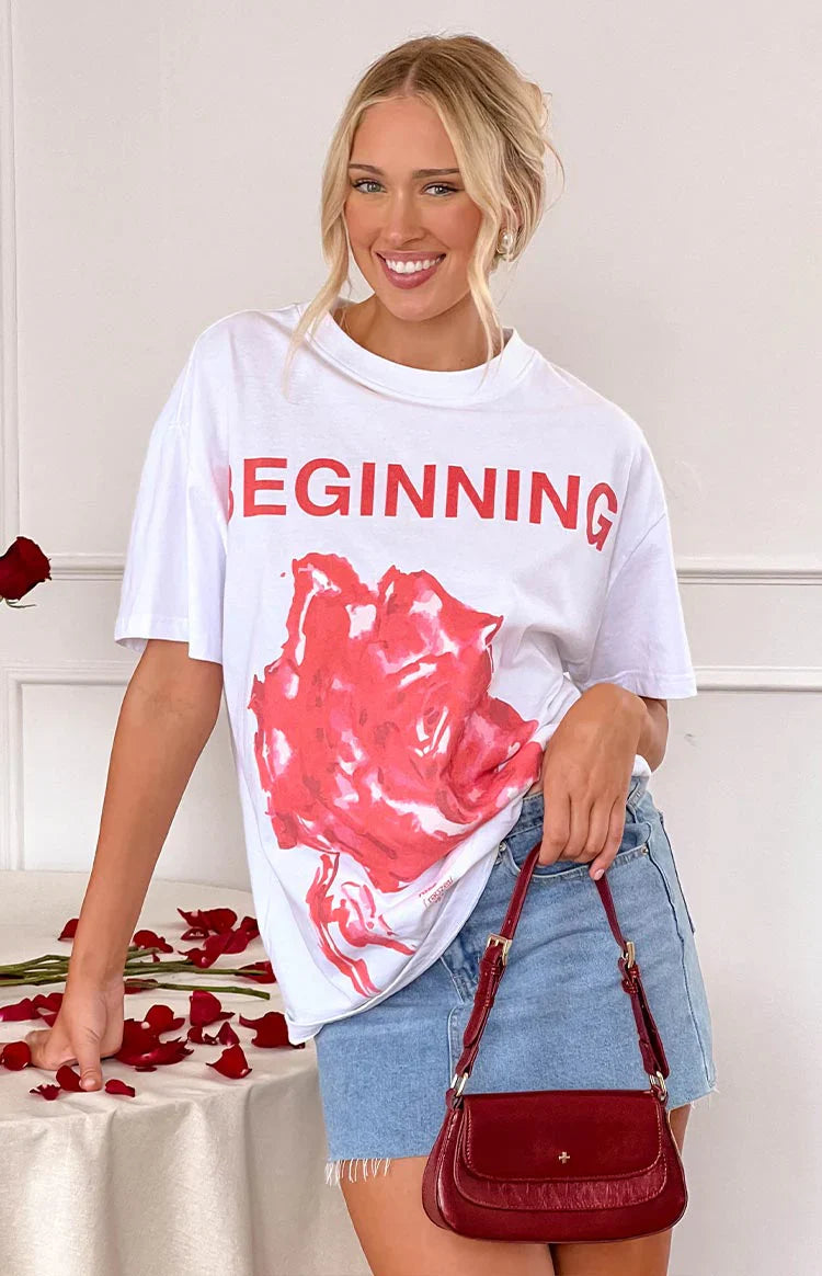 Beginning Tee | Rose White