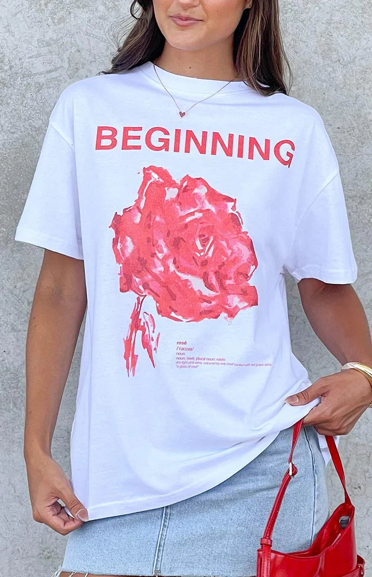 Beginning Tee | Rose White