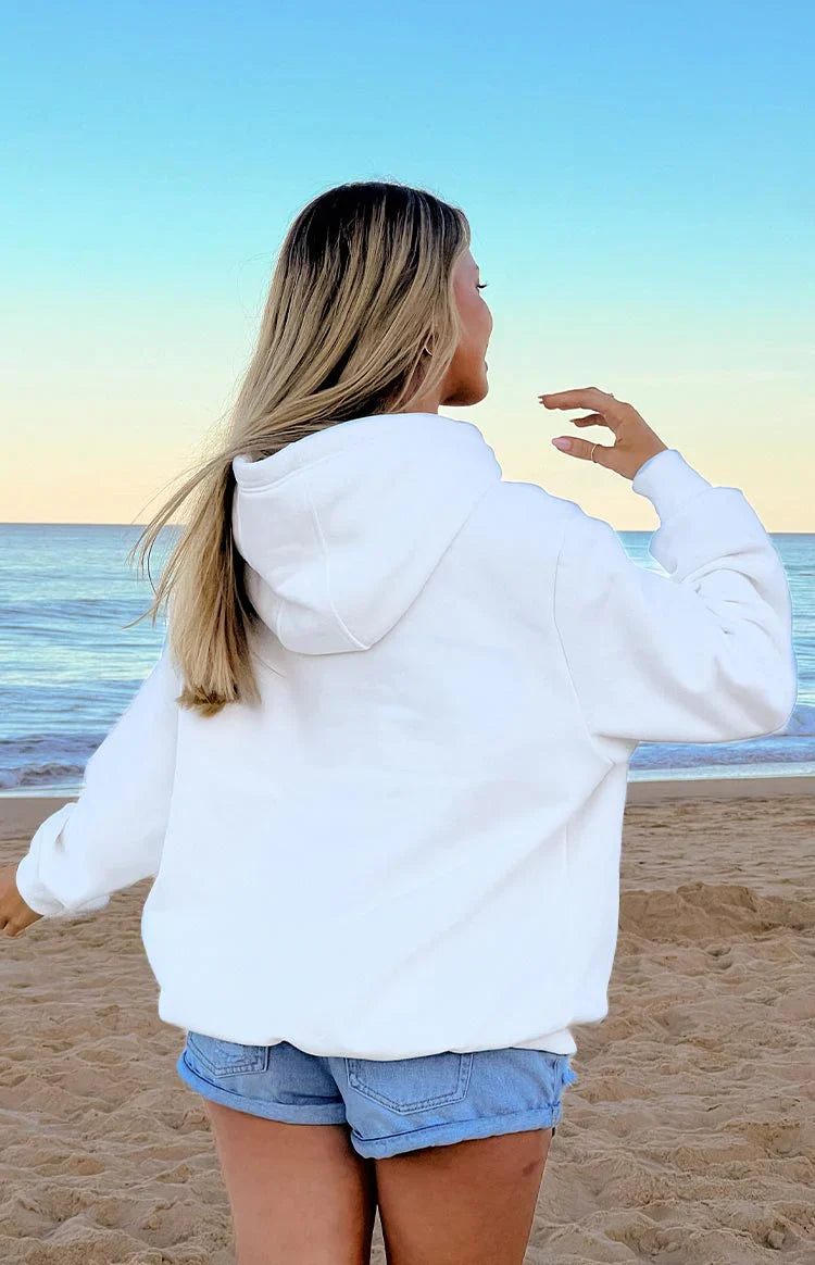 Beginning Heart Hoodie | White And Red