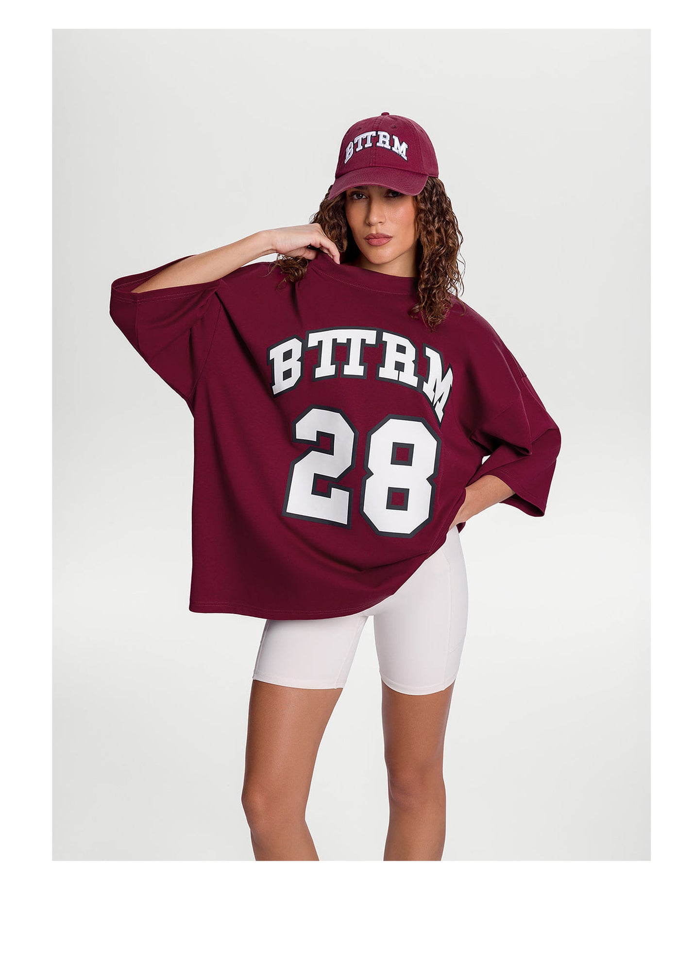 Better League Oversized Tee | Burgundy