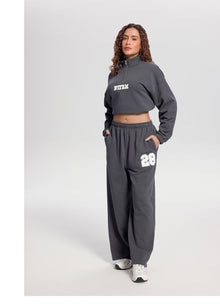 Better League Wide-Leg Sweatpants | Charcoal