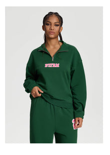 Better League Zip Sweatshirt | Urban Green