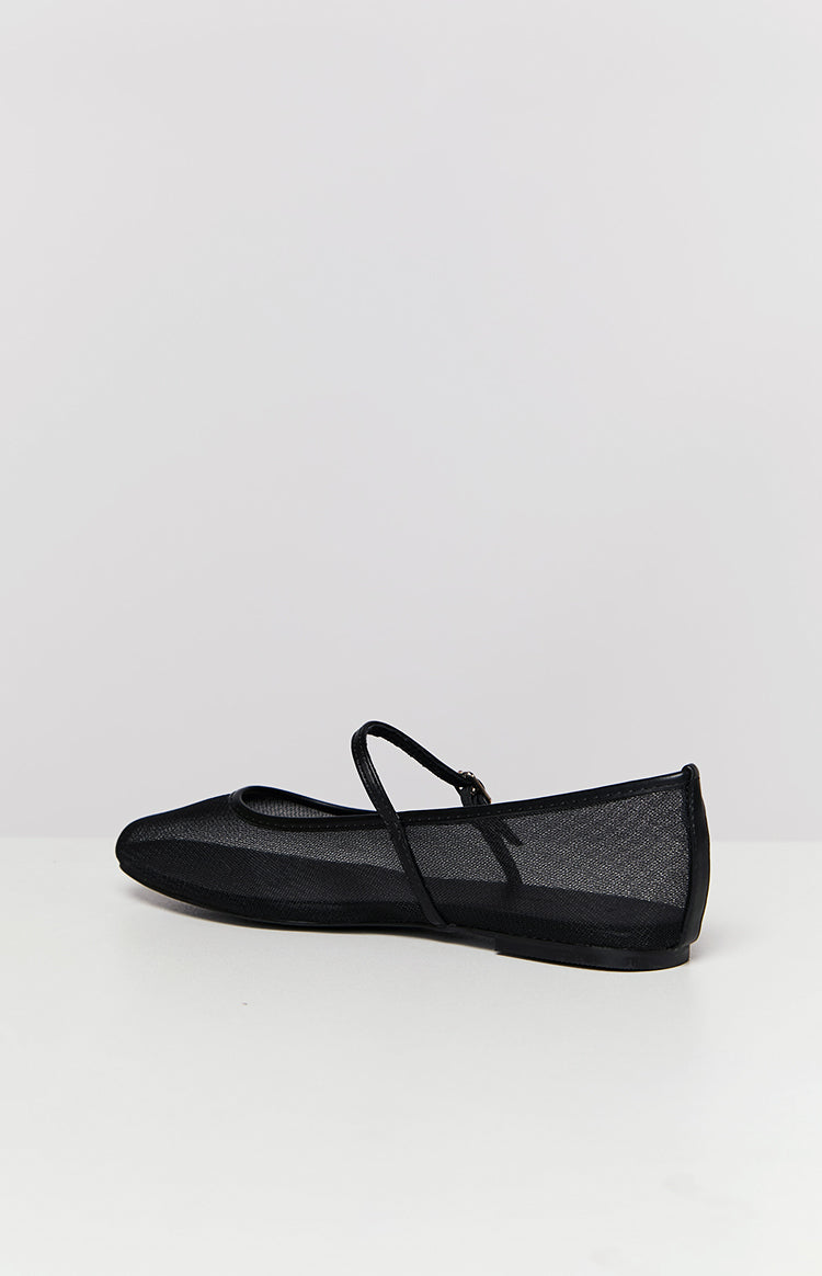 Billini Gilda Mesh Ballet Flats | Black
