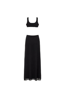 Ky Dress | Black Crochet