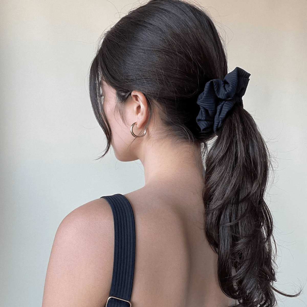 Scrunchie | Black Rib