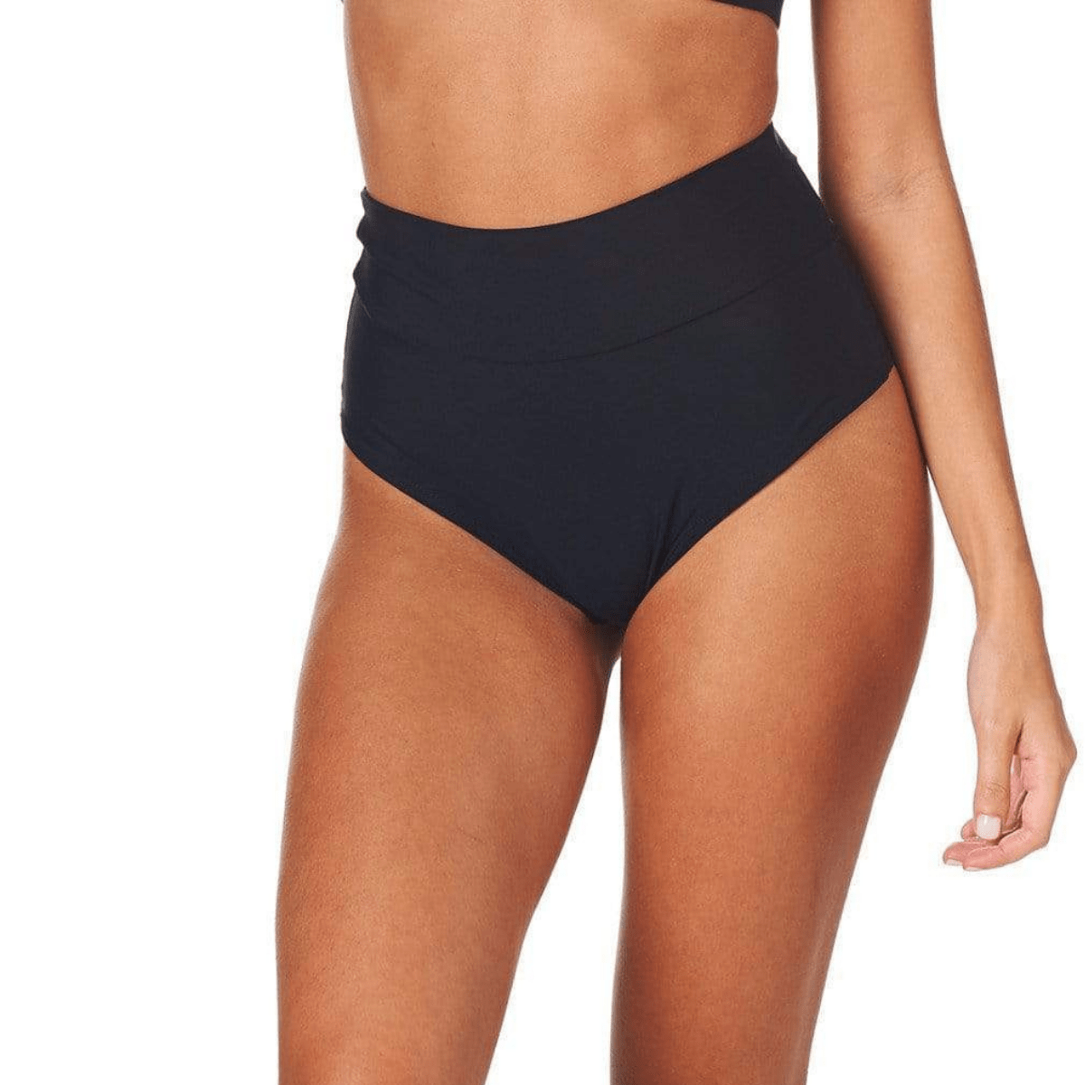 High Rise Bikini Bottom | Black