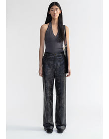 Blade | Vintage Leather Pants | Washed Grey