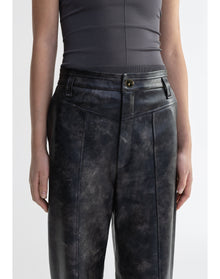 Blade | Vintage Leather Pants | Washed Grey