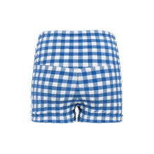 Micro Bike Short | Blue Gingham