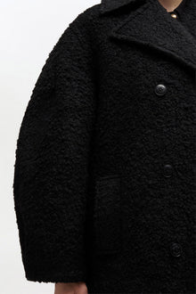 Boucle Midi Coat | Black