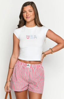Brad Boxer Shorts | Red Stripe