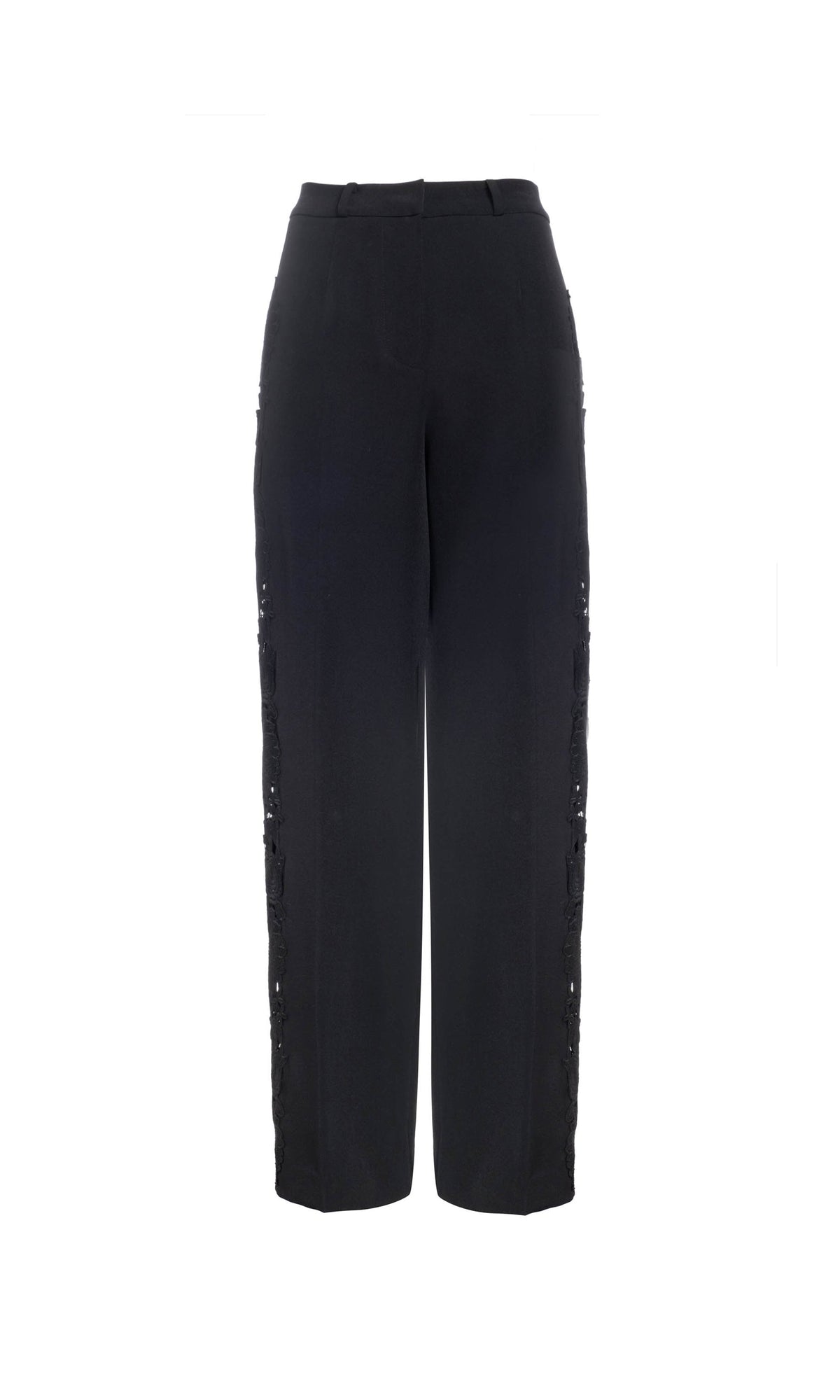 Brenna Lace Combo Pants | Black