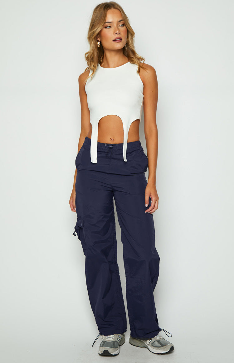 Bronx Drawcord Cargo Pants | Navy