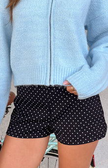 Brynn Shorts | Black Polka Dot