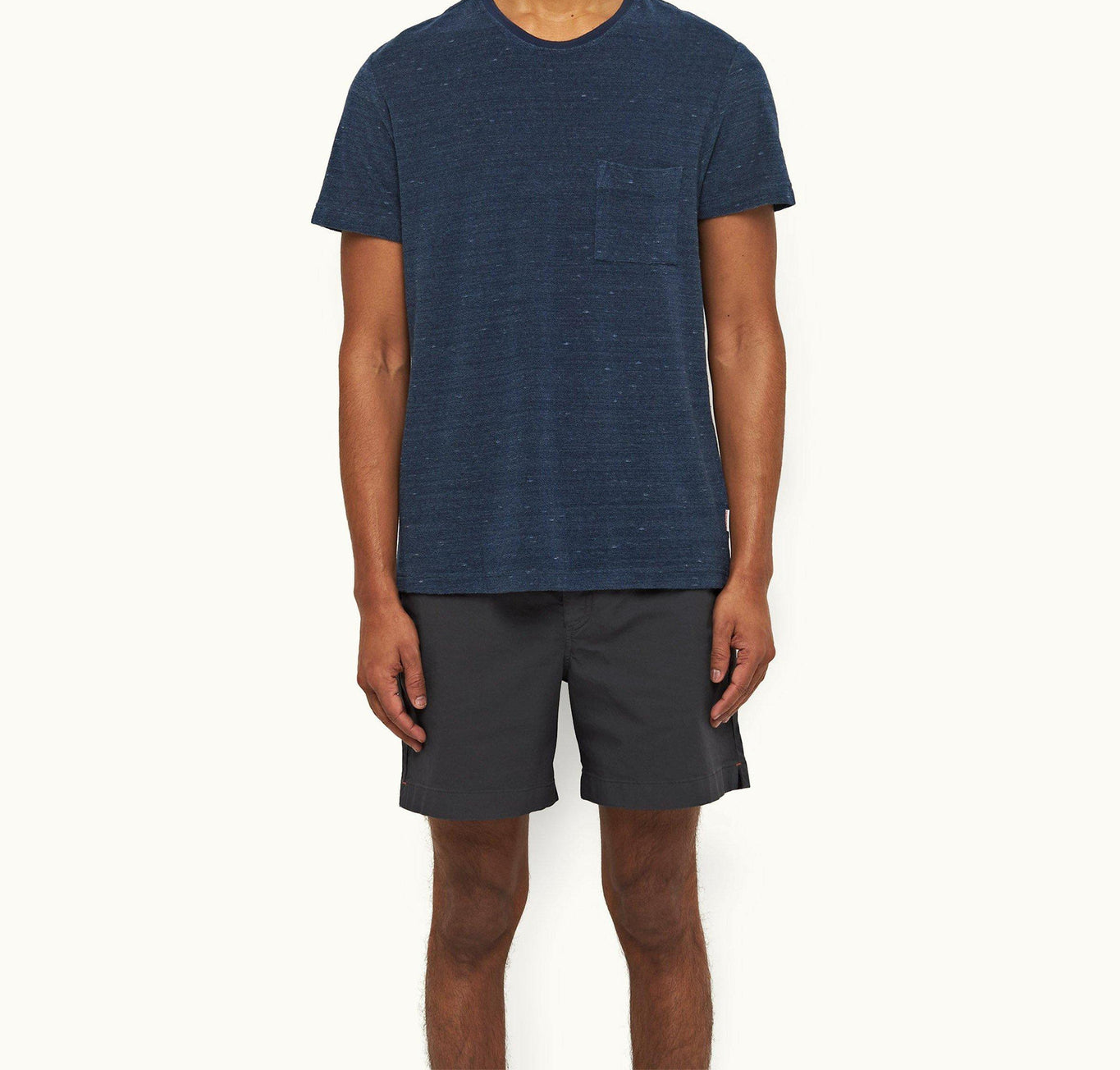 Bulldog Cotton Twill Mid-Length Shorts | Piranha Grey