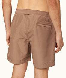 Bulldog Drawcord Mid-Length Drawcord Swim Shorts | Plum Wine