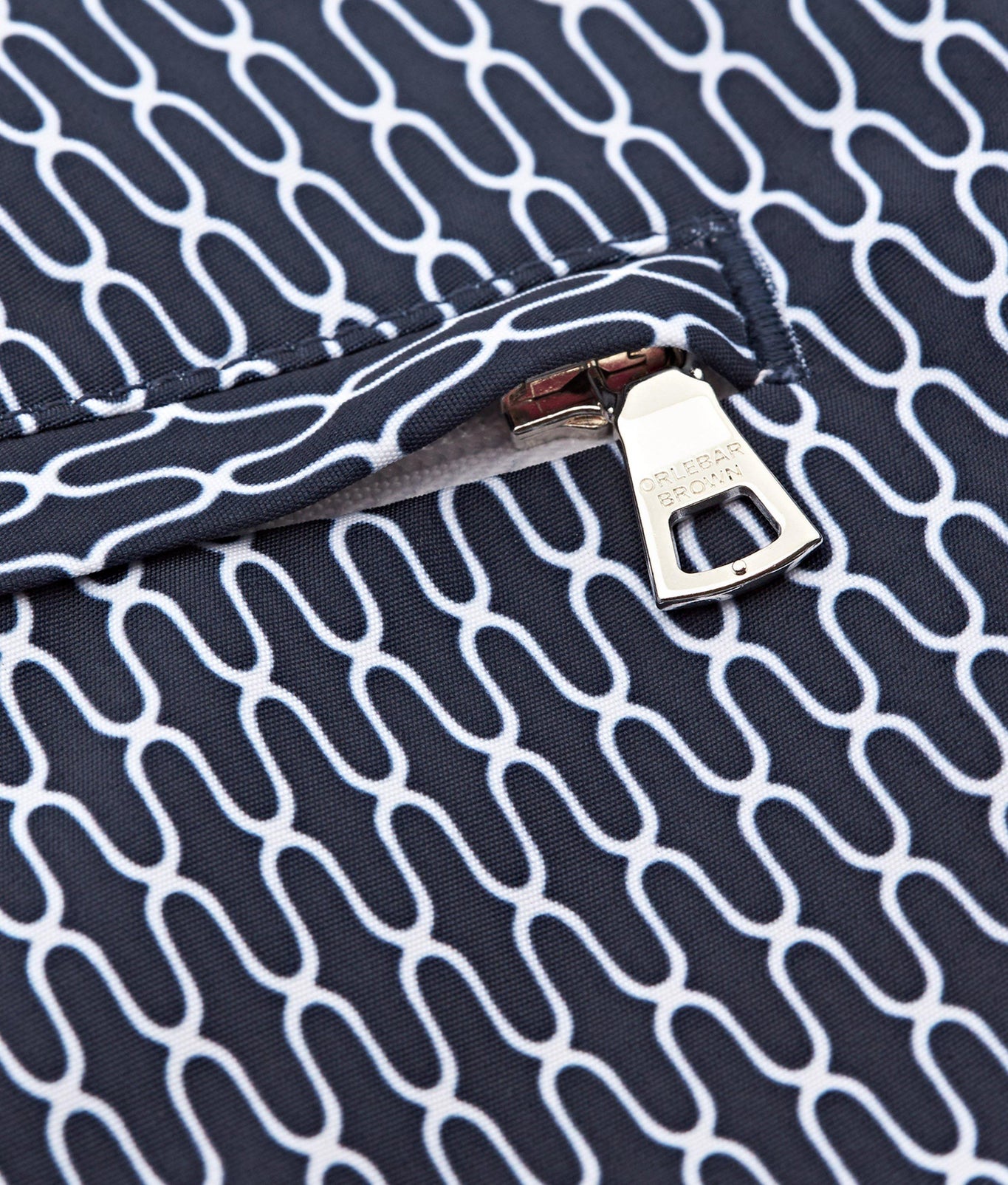 Bulldog Geo Pointpart Mid-Length Swim Shorts | Midnight Navy/White