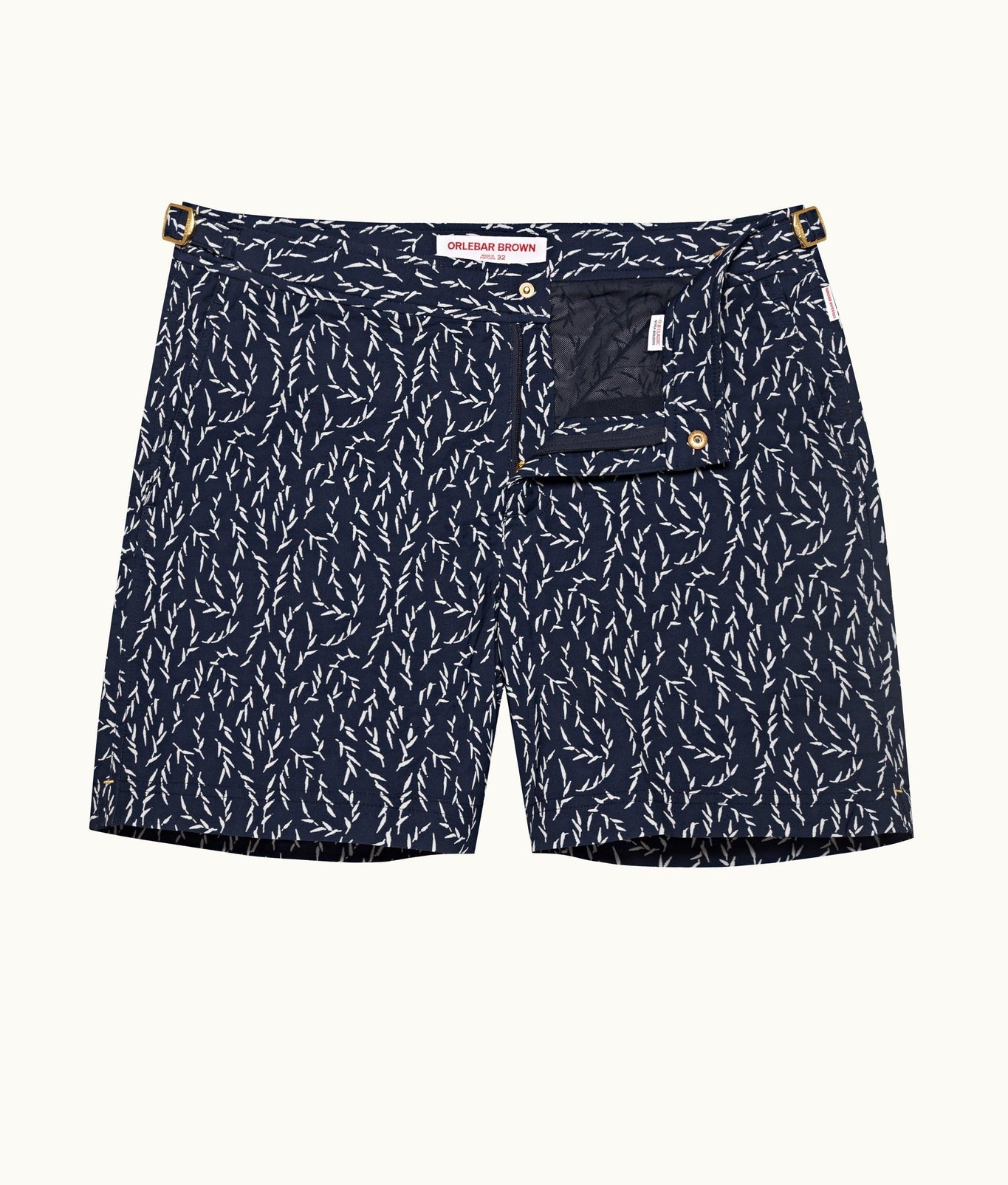 Bulldog Jacquard Sedge Jacquard Mid-Length Swim Shorts | Night Iris