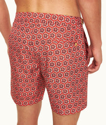 Bulldog Roseate Print Mid-Length Swim Shorts | Firestone
