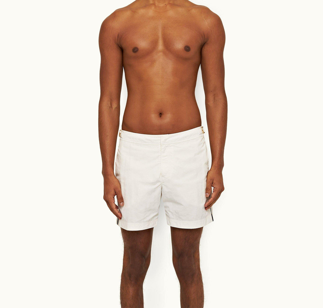 Bulldog Tape Insert Mid-Length Swim Shorts | Sea Mist