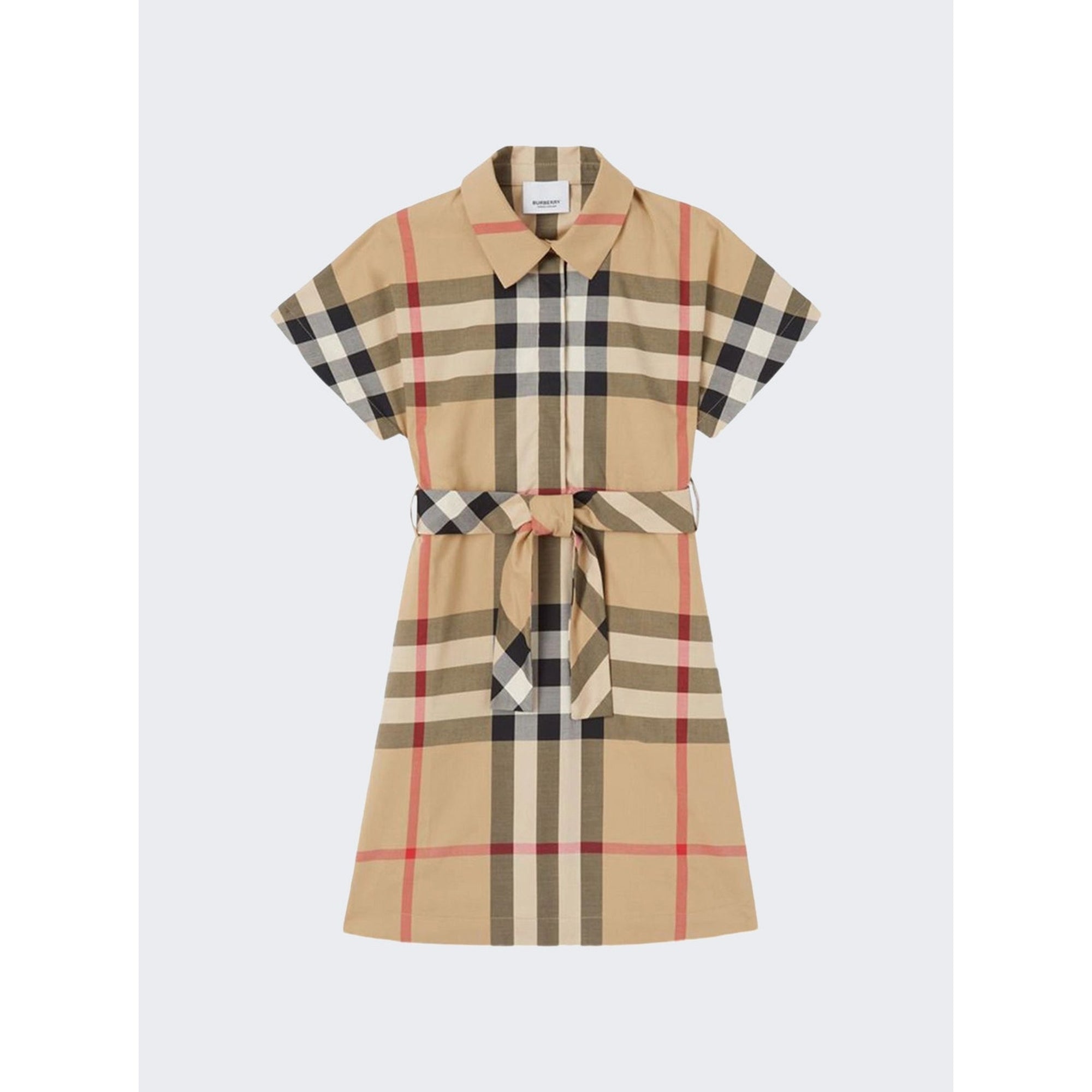 Burberry | Kids Belted Archive Beige Mini Dress