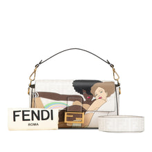 Fendi | Pre-Owned Zucca Graphic Print Coated Canvas Bikini Girls Baguette Satchel | White