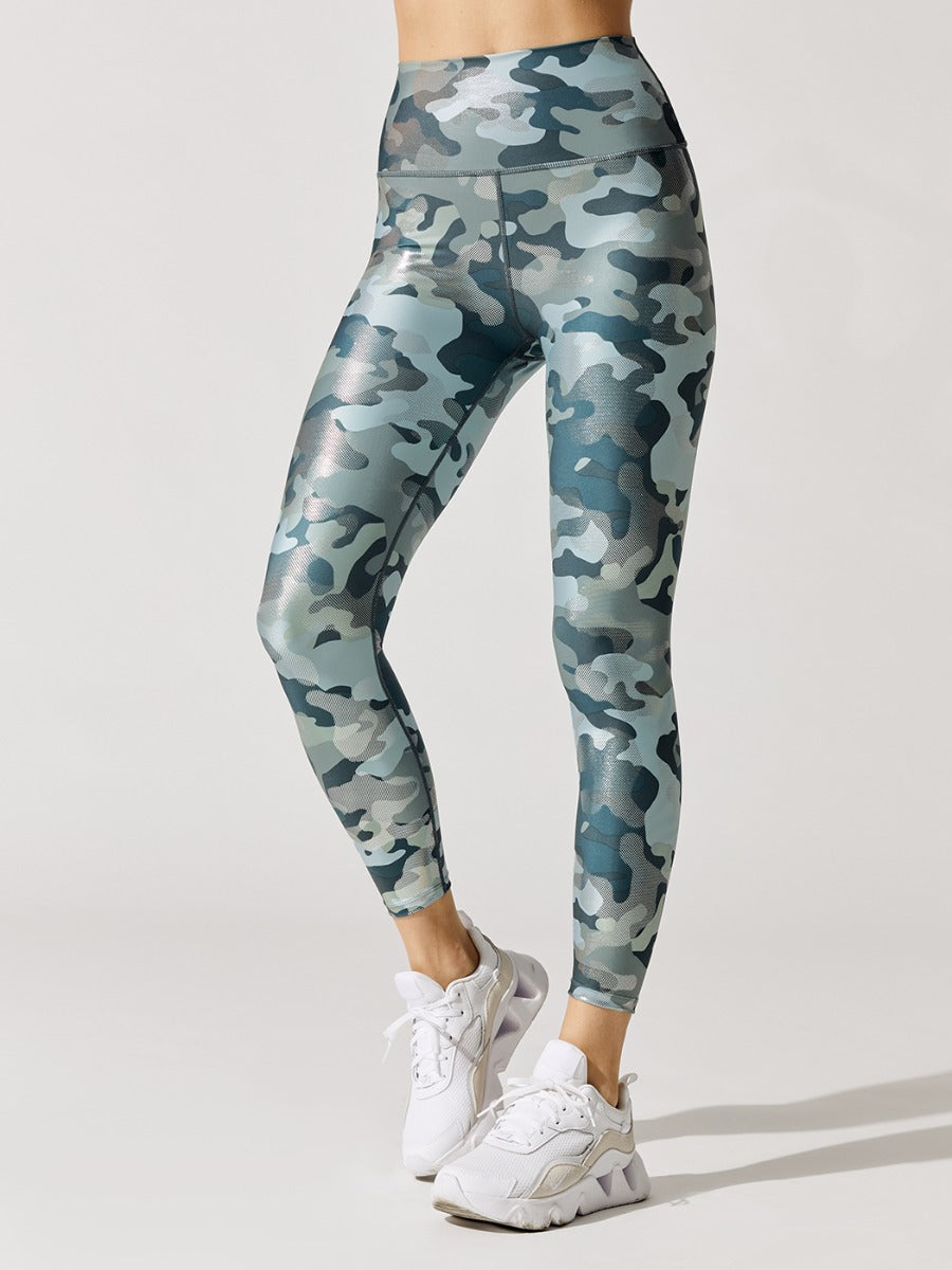 Carbon38 | Metallic Camo 7/8 Legging | Metallic Camo