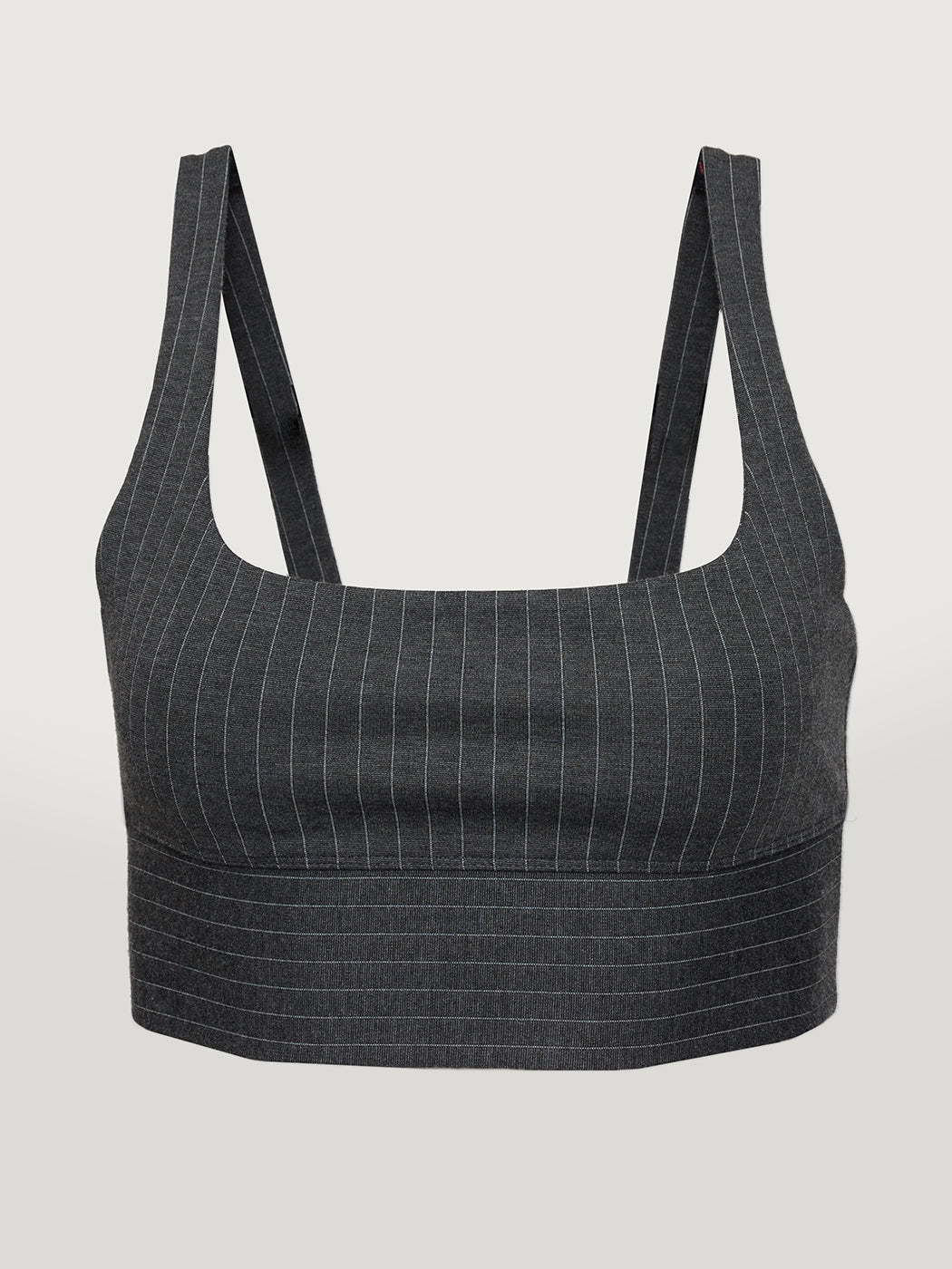 Carbon38 | Pinstripe Bra | Black Pinstripe