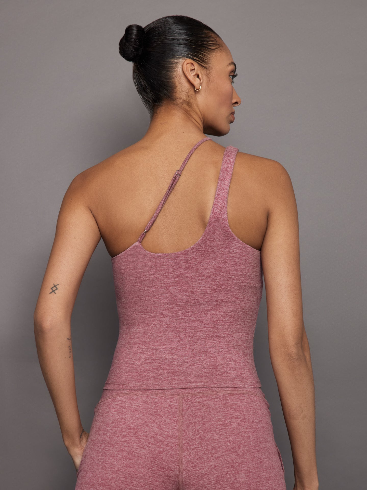 One Shoulder Convertible Tank in Heather Melt | Hawthorn Rose Heather