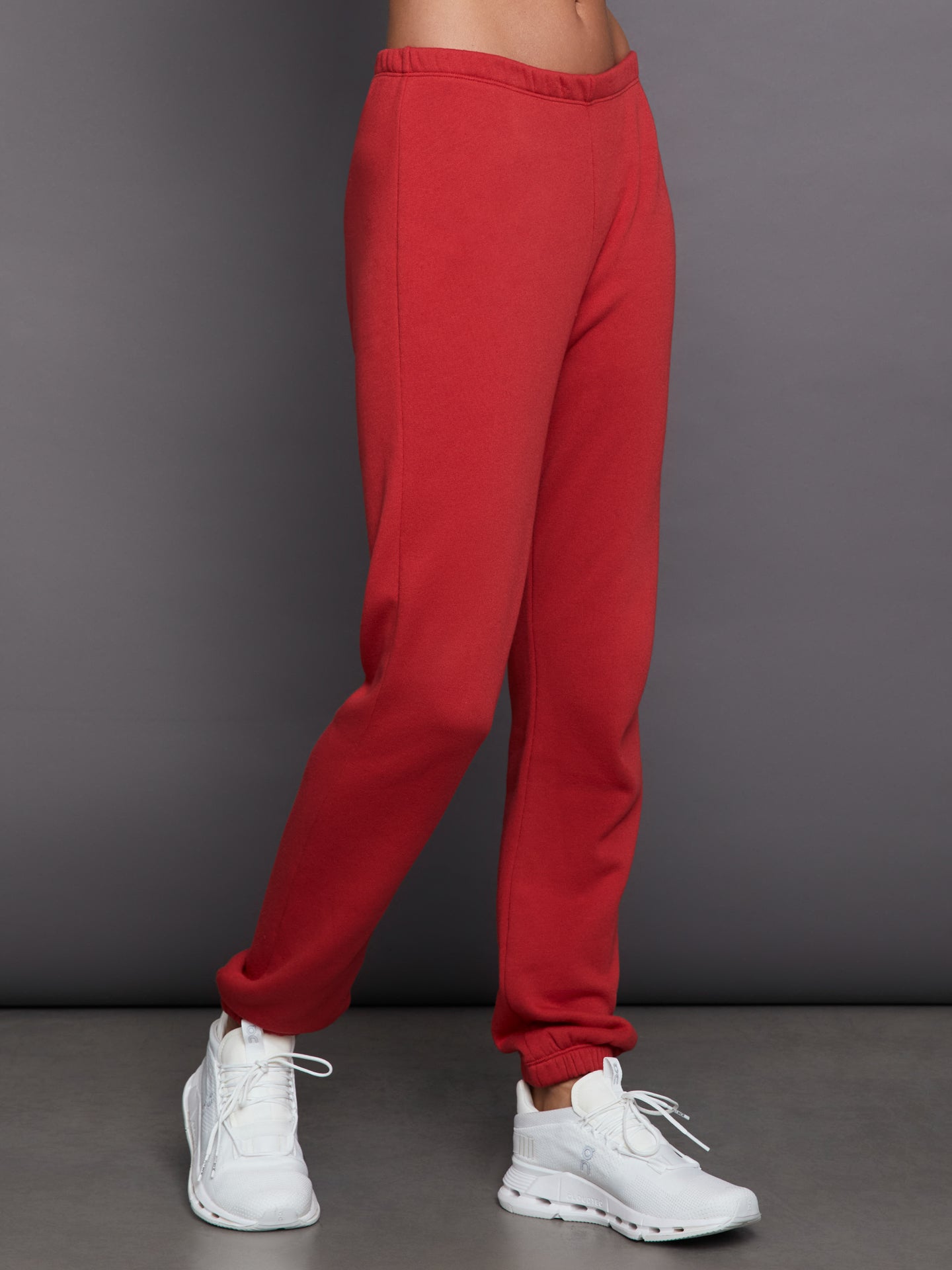 Carbon38 | Slim Leg Sweatpant | Haute Red