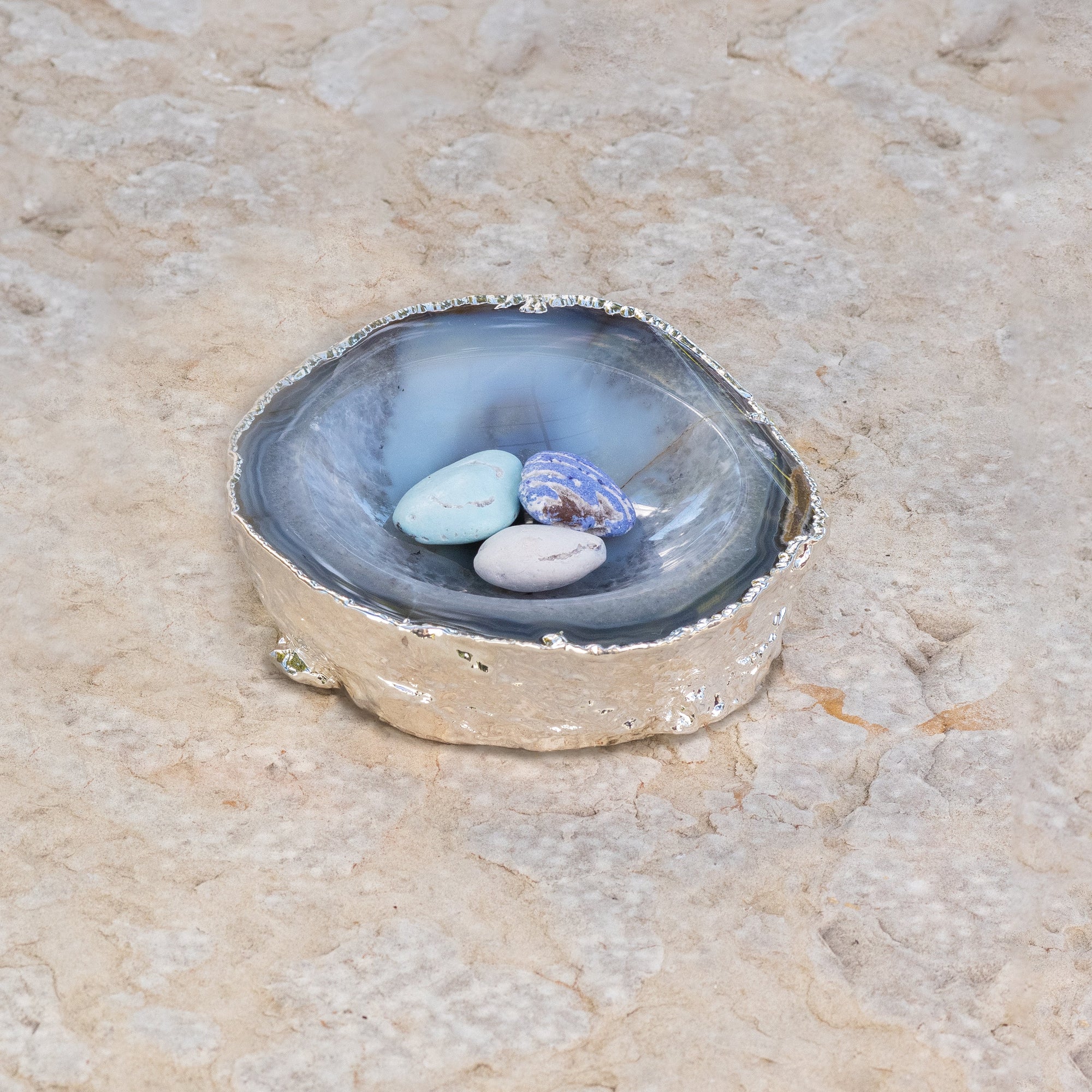 Cascita Bowl | Agate & Silver | Single