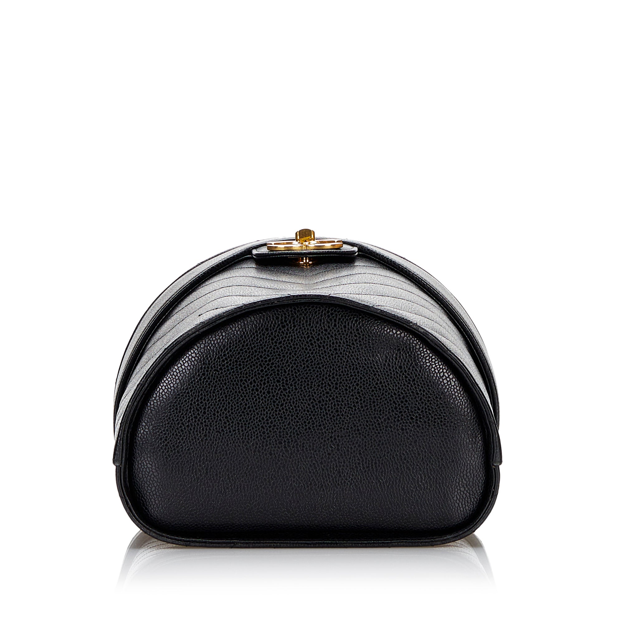 Chanel | Pre-Owned CC Caviar Leather Vanity Bag | Black