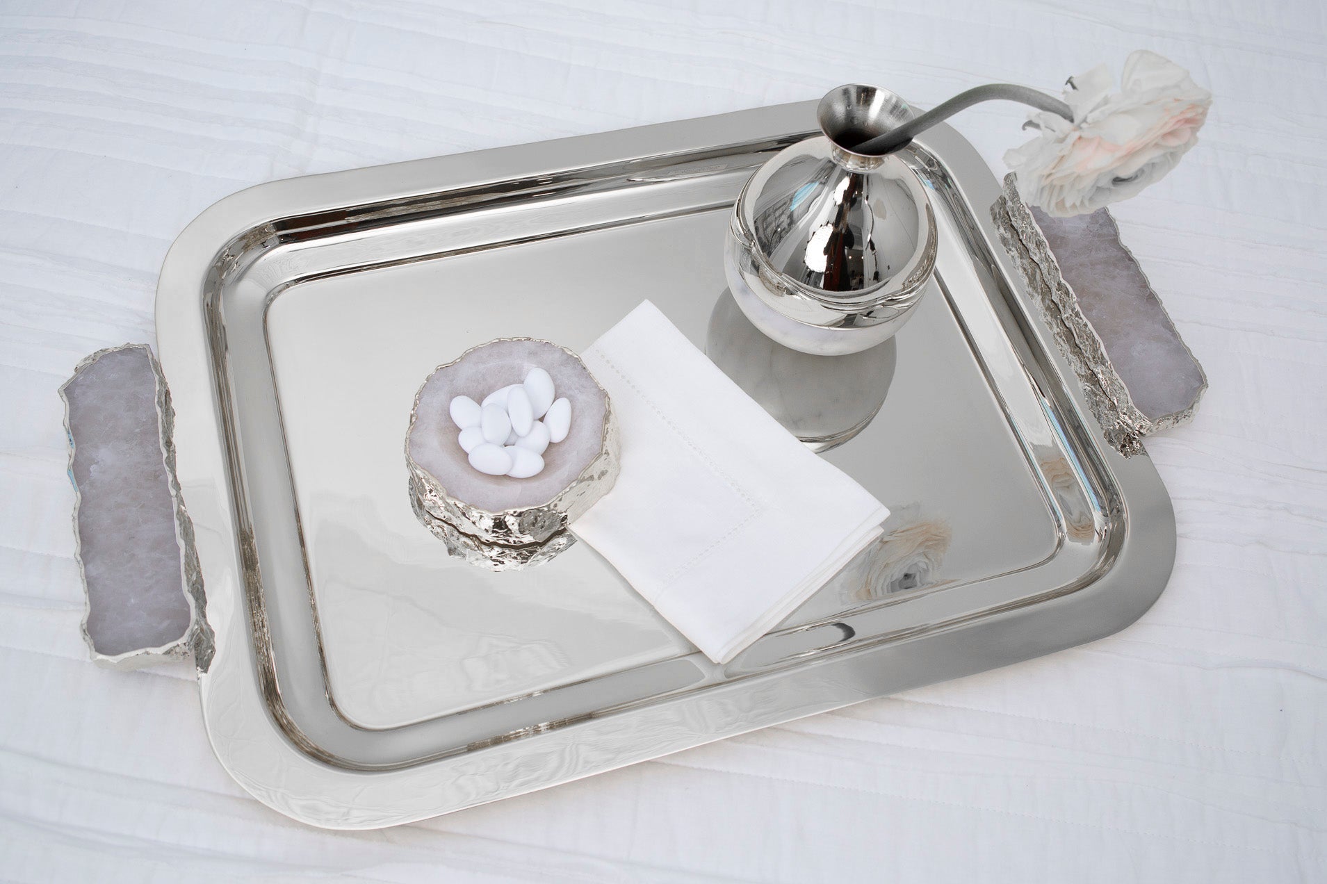 Casca Bowl | Pure Silver-Plated | Crystal